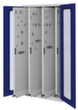 Kappes Vertikalschrank RasterPlan®, 4 Auszüge, RAL7035 Lichtgrau/RAL5010 Enzianblau