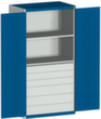 bott Systemschrank cubio mit Lochplattentüren, 6 Schublade(n)