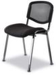 Nowy Styl Besucherstuhl ISO mit Netzrücken, Sitz Stoff (100% Polyester), schwarz