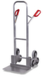 VARIOfit 3-Stern-Treppenkarre aus Aluminium, Traglast 200 kg, Schaufelbreite 480 mm, Vollgummi-Bereifung
