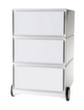 Paperflow Rollcontainer easyBox, 3 Schublade(n), weiß/weiß