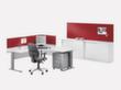 Nowy Styl Aufsatz-Paneel E10 für Schreibtisch, Breite 1000 mm Milieu 1 S
