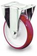 BS-ROLLEN Polyurethan-Rad mit Stahlblechgehäuse und Kunststofffelge, Traglast 125 kg, Polyurethan-Bereifung