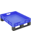 Euronorm-Stapelbehälter mit Doppelboden, blau, Inhalt 36 l Standard 2 S