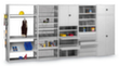 hofe Traversenregal in schwerer Bauart, Höhe x Breite x Tiefe 2500 x 1360 x 635 mm, 6 Böden Milieu 5 S