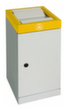 stumpf Nicht brennbarer Abfallbehälter, 30 l, RAL7035 Lichtgrau, Deckel RAL1003 Signalgelb