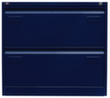 Bisley Hängeregistraturschrank Light, 2 Auszüge, oxfordblau/oxfordblau Standard 2 S