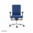 Löffler Bürodrehstuhl mit viskoelastischem Sitz, blau Standard 2 S