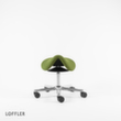 Löffler Sattelsitzhocker Sedlo mit Höhenverstellung, Sitz grün, Rollen Artikel ähnlich 1 S