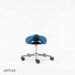 Löffler Sattelsitzhocker Sedlo mit Höhenverstellung, Sitz blau, Rollen Artikel ähnlich 1 S