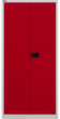 Bisley Aktenschrank Universal, 5 Ordnerhöhen, lichtgrau/kardinalrot Standard 3 S