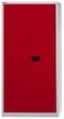 Bisley Garderobenschrank Universal, lichtgrau/kardinalrot Standard 3 S