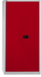 Bisley Garderobenschrank Universal, lichtgrau/kardinalrot Standard 2 S