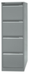 Bisley Hängeregistraturschrank, 4 Auszüge, silber/silber Standard 3 S
