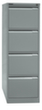 Bisley Hängeregistraturschrank, 4 Auszüge, silber/silber Standard 2 S
