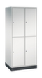 C+P Doppelstöckiger Großraum-Garderobenschrank Intro, Abteilbreite 360 mm Standard 2 S