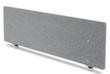Schallabsorbierende Tischtrennwand, Höhe x Breite 500 x 1600 mm, Wand grau meliert