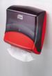 Tork Papierhandtuchspender, Kunststoff, rot/schwarz Standard 2 S