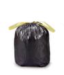 Raja Müllsack mit Verschlussband, 50 l, schwarz