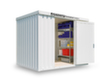 Säbu Isolierter Materialcontainer FLADAFI® IC 1300 mit Fußboden fertig montiert