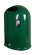 Ovaler Abfallbehälter für den Außenbereich, moosgrün Standard 2 S