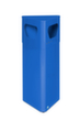 VAR dreieckiger Wertstoffbehälter DE 41, 32 l, RAL5010 Enzianblau