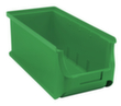 Allit Stapelbarer Sichtlagerkasten ProfiPlus Box 3L, grün, Tiefe 320 mm, Polypropylen
