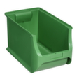 Allit Stapelbarer Sichtlagerkasten ProfiPlus Box 4H, grün, Tiefe 355 mm, Polypropylen