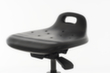 Lotz Stehhilfe mit neigbarem PU-Sitz, Sitzhöhe 570 - 820 mm, Gestell schwarz Standard 2 S