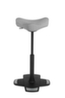 Topstar Stehhilfe Sitness Work High Falcon mit Standfuß mit Kippkante, Sitzhöhe 570 - 850 mm, Sitz grau