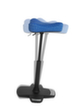 Topstar Stehhilfe Sitness Work High Falcon mit Standfuß mit Kippkante, Sitzhöhe 570 - 850 mm, Sitz blau Standard 2 S