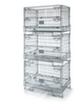Faltbare Gitterbox-Palette mit Klappe, Länge x Breite 1198 mm x 805 mm Milieu 2 S