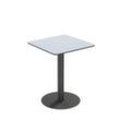 Paperflow Wetterfester Outdoor-Tisch Cross, Breite x Tiefe 600 x 600 mm, Platte grau