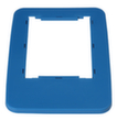 Rahmen probbax® für Wertstoffsammler, blau