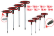 T-Griff-Torx-Winkelstiftschlüssel-Satz Standard 2 S