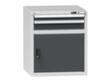 Schubladenschrank Topas B, 2 Schublade(n), RAL7035 Lichtgrau/RAL7016 Anthrazitgrau