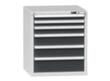 Schubladenschrank Topas B, 6 Schublade(n), RAL7035 Lichtgrau/RAL7016 Anthrazitgrau