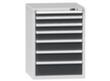 Schubladenschrank Topas B, 7 Schublade(n), RAL7035 Lichtgrau/RAL7016 Anthrazitgrau