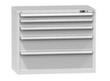 Schubladenschrank Topas C, 4 Schublade(n), RAL7035 Lichtgrau/RAL7035 Lichtgrau