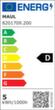 MAUL Kompakte LED-Schreibtischleuchte MAULpearly colour vario mit einstellbarer Farbtemperatur, Licht tageslicht- bis warmweiß, schwarz Technische Zeichnung 1 S