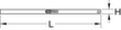 KS Tools Flexibler Stahlmaßstab Technische Zeichnung 1 S
