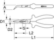 BERYLLIUMplus Telefonzange gewinkelt 180 mm Standard 6 S