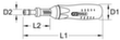KS Tools 1/4" Drehmomentschraubendreher Technische Zeichnung 1 S