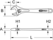 KS Tools Rollgabelschlüssel Standard 7 S