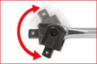 3/4" CHROMEplus Gelenk-Steckgriff Standard 9 S