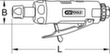 KS Tools SlimPOWER Mini-Druckluft-Stabschleifer Standard 9 S