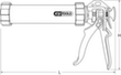 Hand-Kartuschen-Pistole 310 ml Standard 9 S
