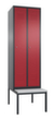 C+P Sitzbankschrank Classic mit 2 Abteilen, Abteilbreite 300 mm