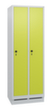 C+P Garderobenschrank Evolo mit 2 Abteilen - glatte Türen, Abteilbreite 300 mm