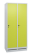 C+P Garderobenschrank Evolo mit 2 Abteilen - glatte Türen, Abteilbreite 400 mm